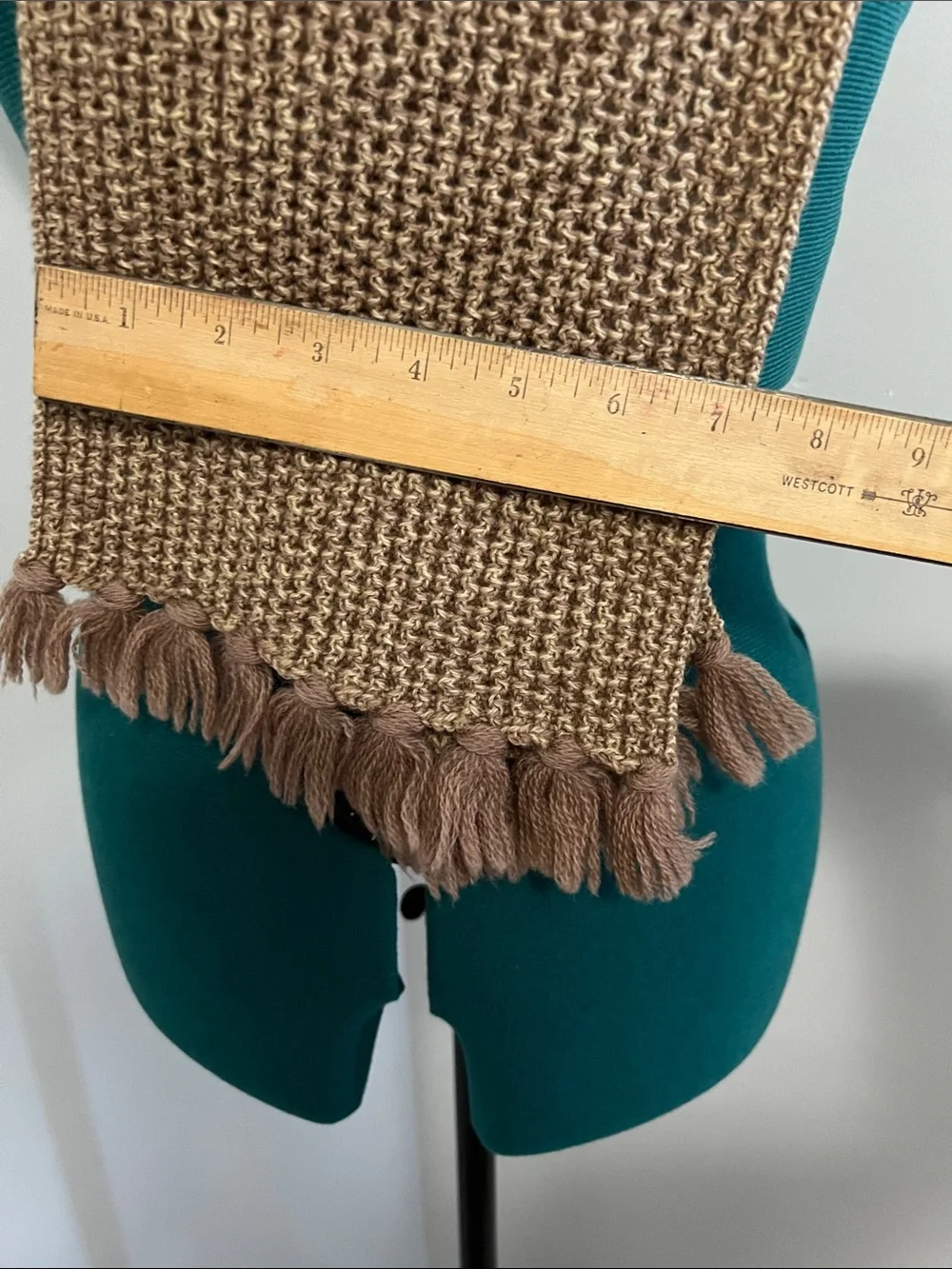 Neutral Brown Knit Tassel Scarf - Women Accessories